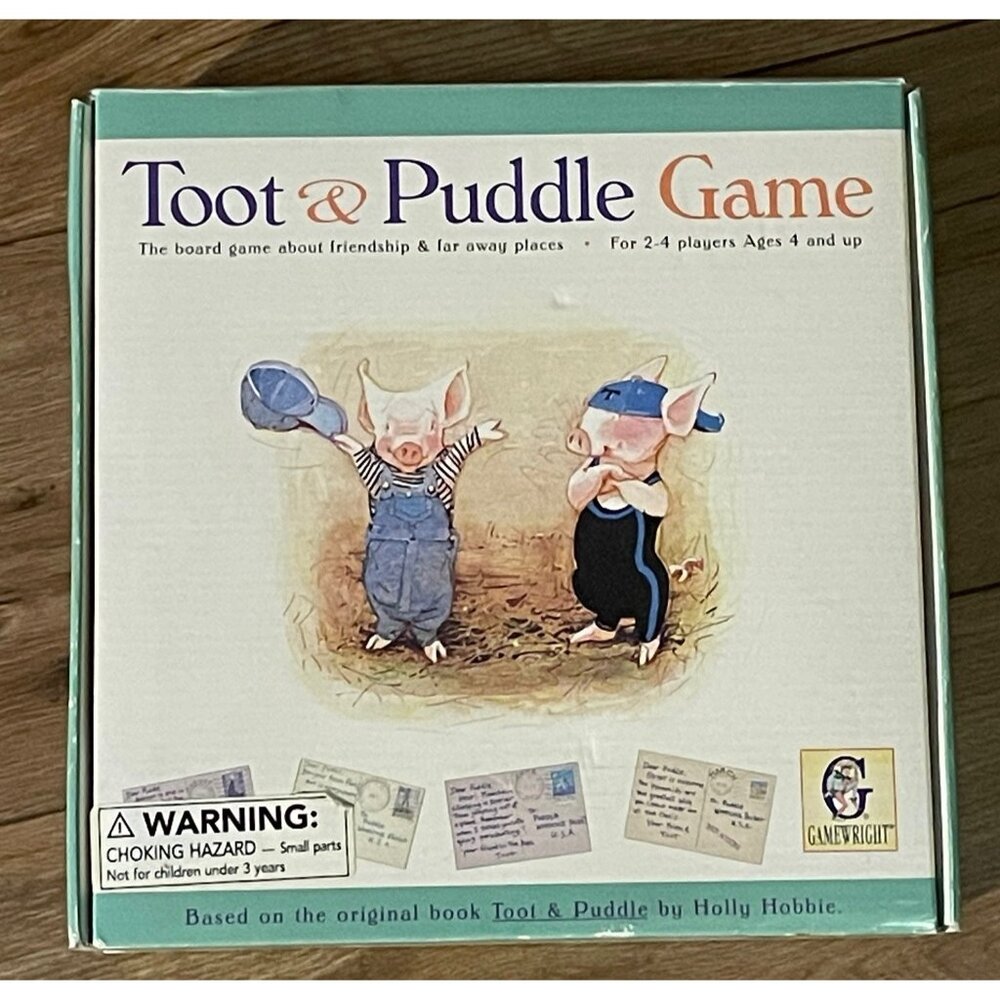 Gamewright Vintage Toot & Puddle Board Game NEW Condition